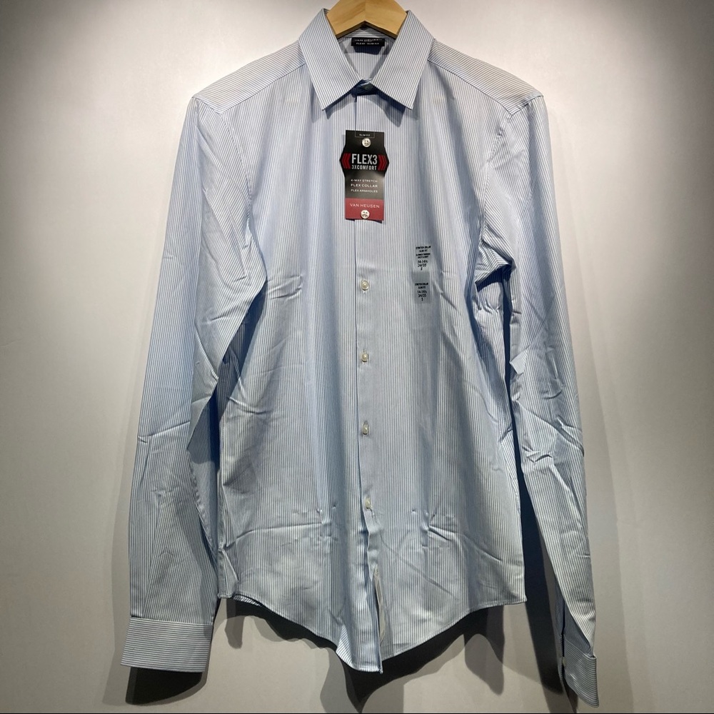 Van Heusen 14-14.5, 34/35 Slim Fit Dress Shirt NWT